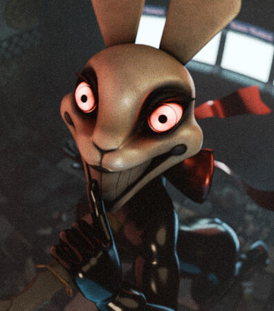 Art of Vanny from FNaF. Character model by TannerFeline.